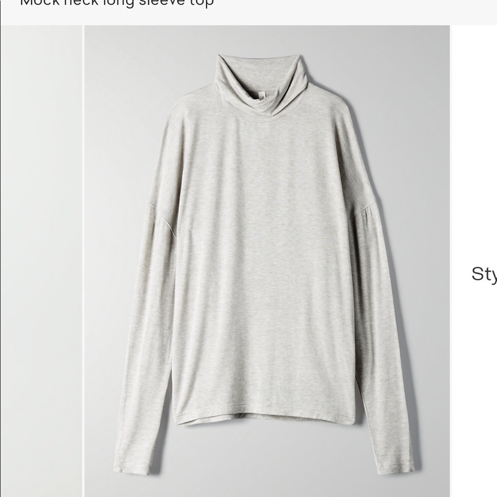 Babaton Gray turtleneck top